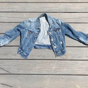 American Eagle cropped jean jacket